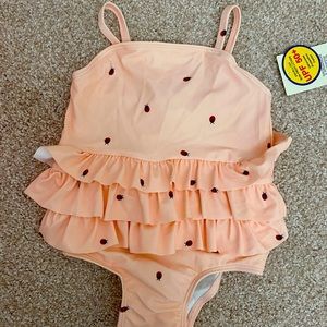 Lady Bug one piece bathing suit